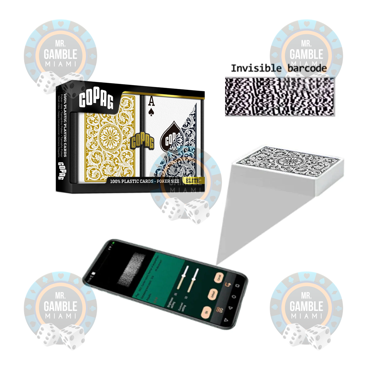 BARCODE MARKED CARDS COPAG POKER SIZE REGULAR