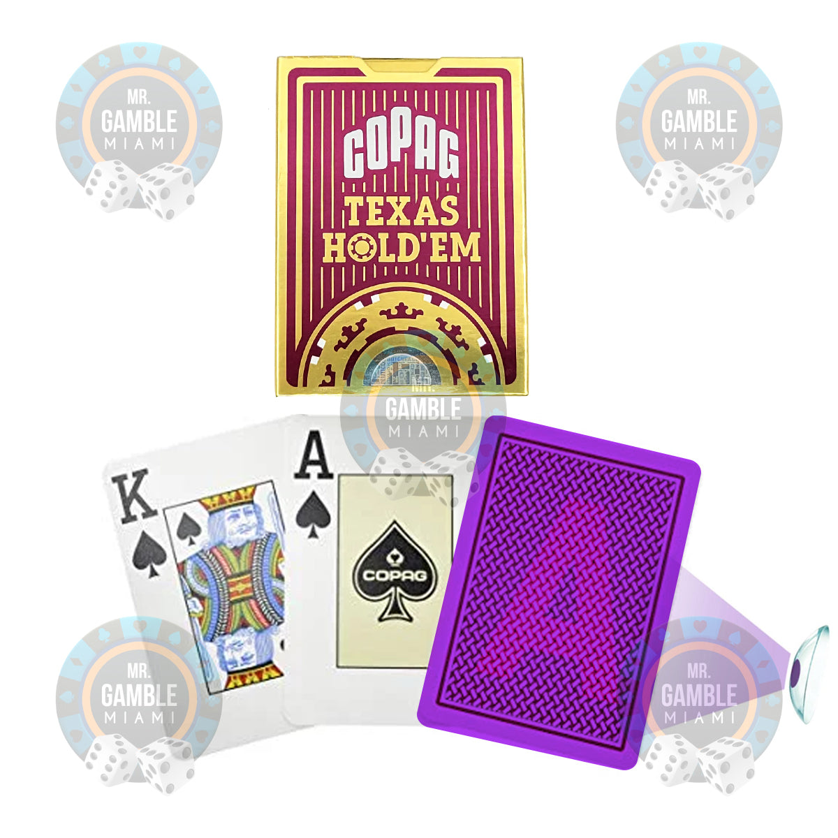 OPAG Texas Hold'em Poker Size Jumbo UV Marked Cards | Poker Cheating Devices