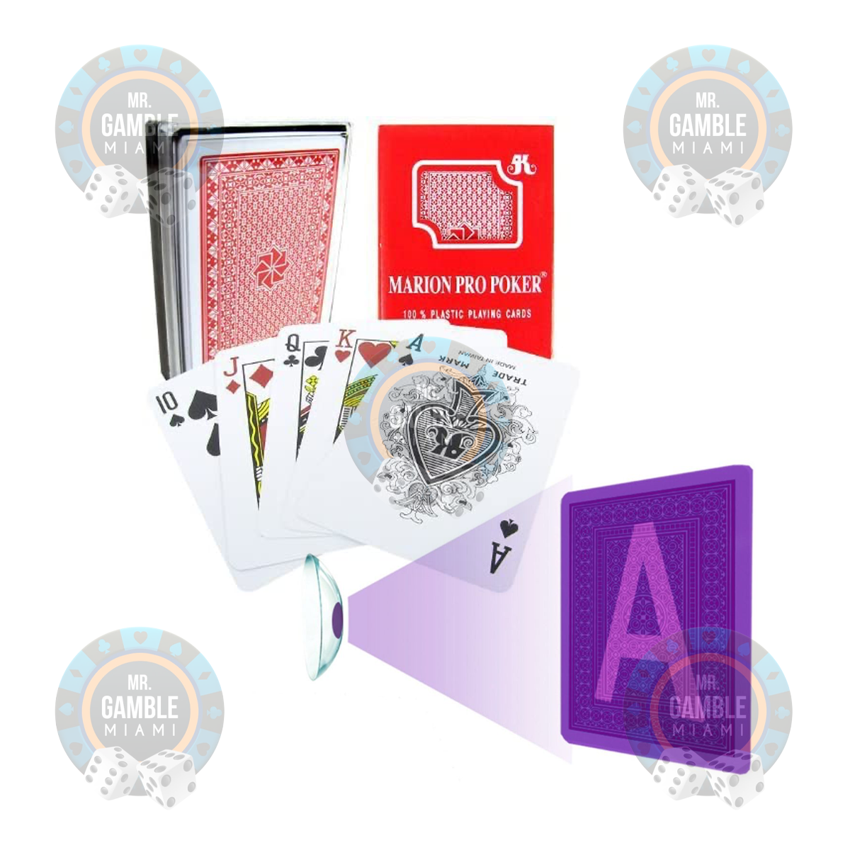 UV MARKED CARDS MARION PRO POKER REGULAR