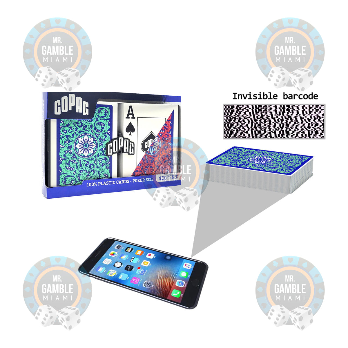NEOTERIC POKER SIZE JUMBO Barcode Marked Cards - Martin Kabrhel's Choice for Poker Cheating Devices