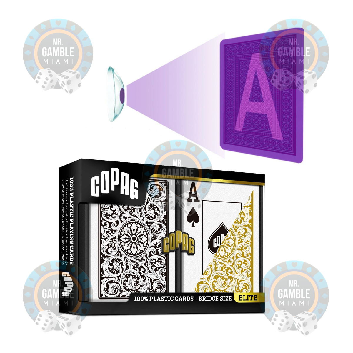 UV MARKED CARDS COPAG BRIDGE SIZE JUMBO