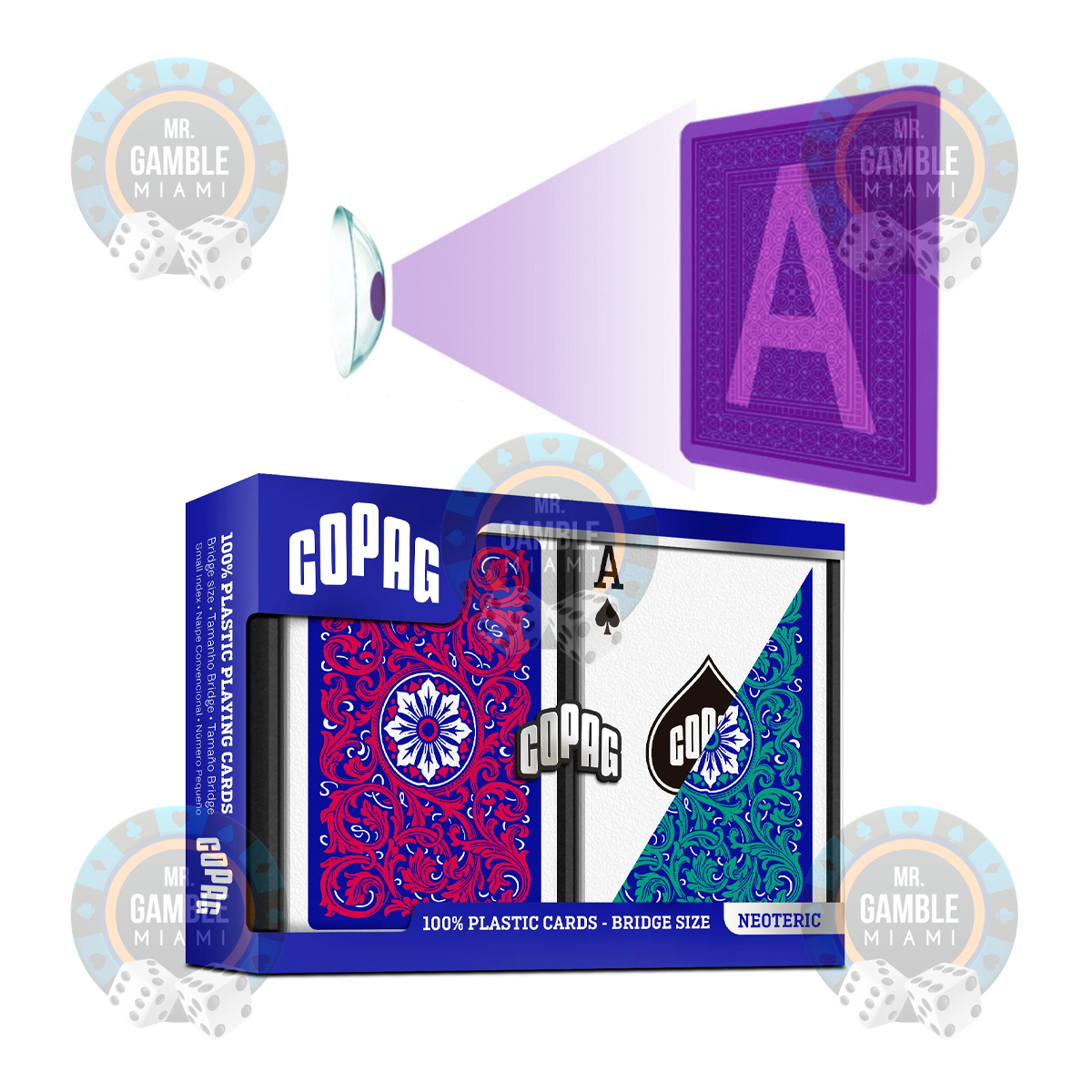 UV MARKED CARDS COPAG NEOTERIC BRIDGE SIZE REGULAR