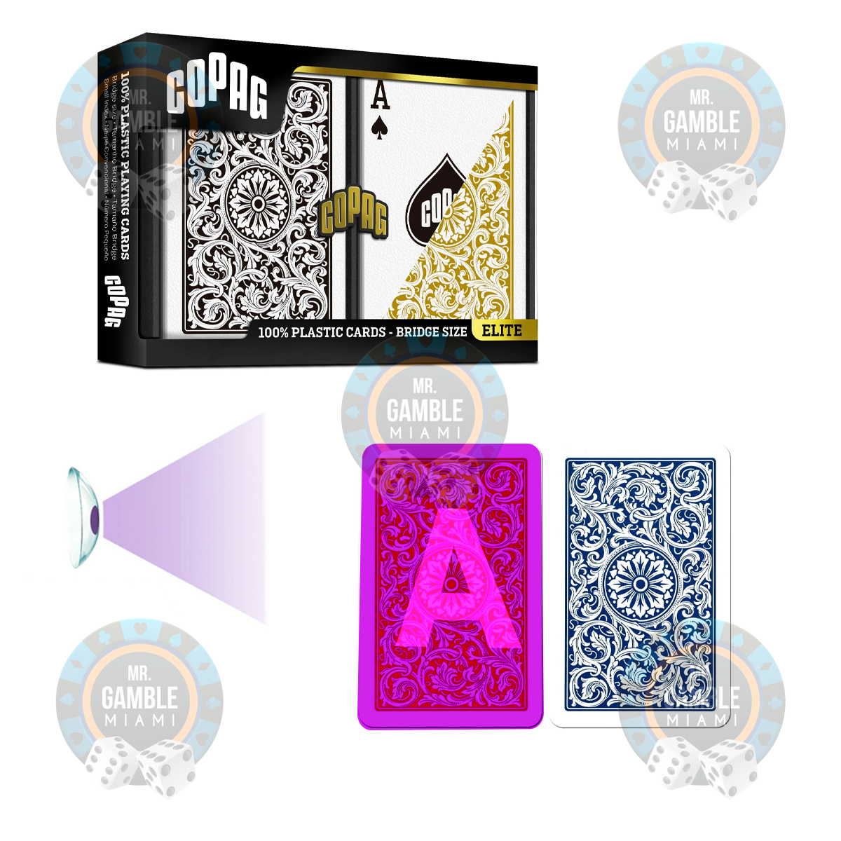 UV MARKED CARDS COPAG BRIDGE SIZE REGULAR