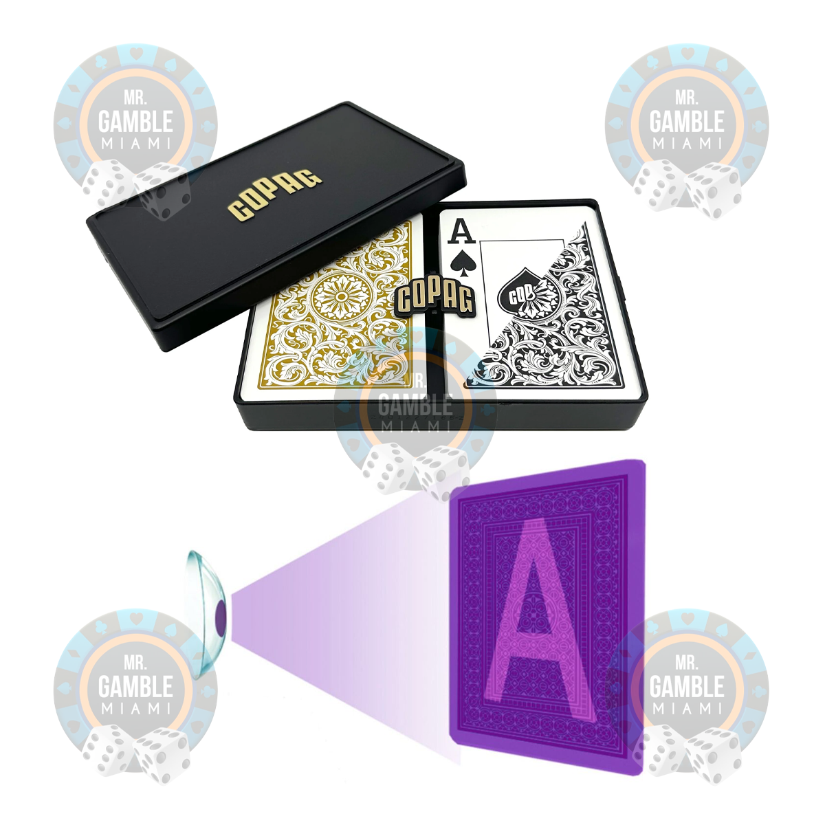 Copag Poker Size Jumbo UV Marked Cards | Poker Cheating Devices