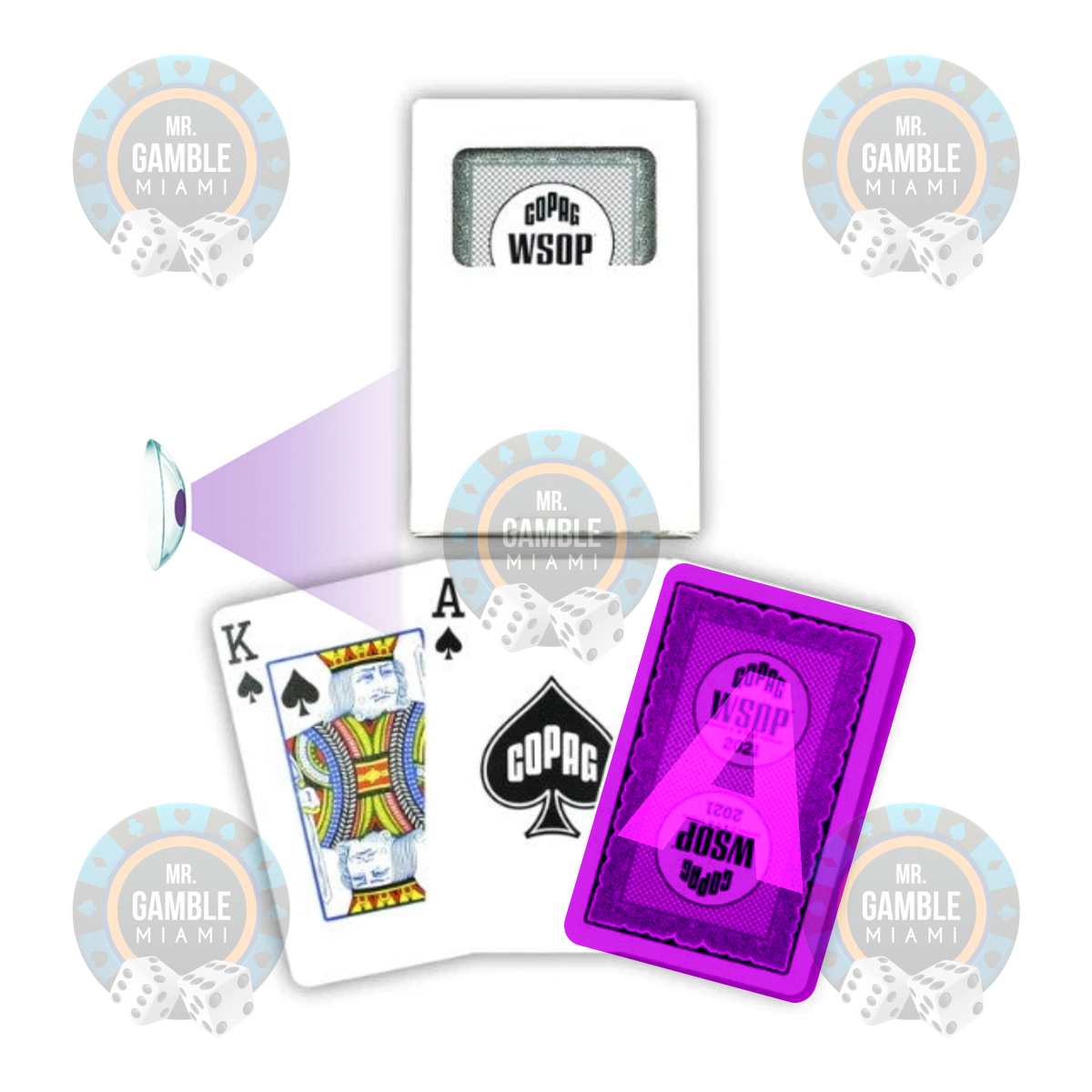 UV MARKED CARDS COPAG 2021 WSOP BRIDGE SIZE REGULAR