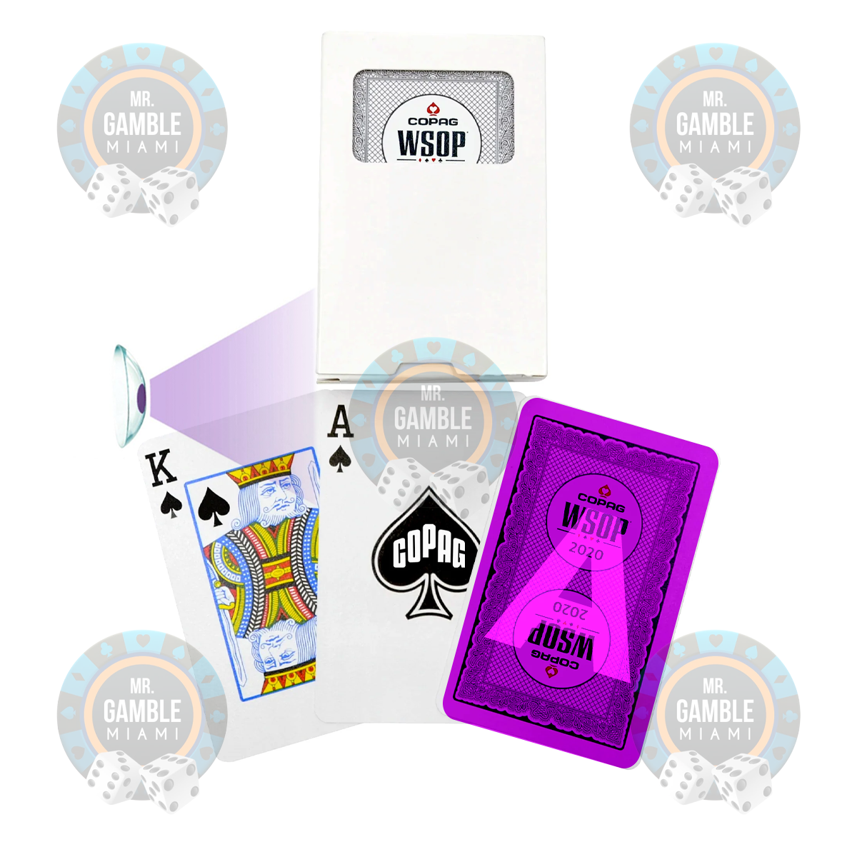 UV MARKED CARDS COPAG 2020 WSOP BRIDGE SIZE REGULAR