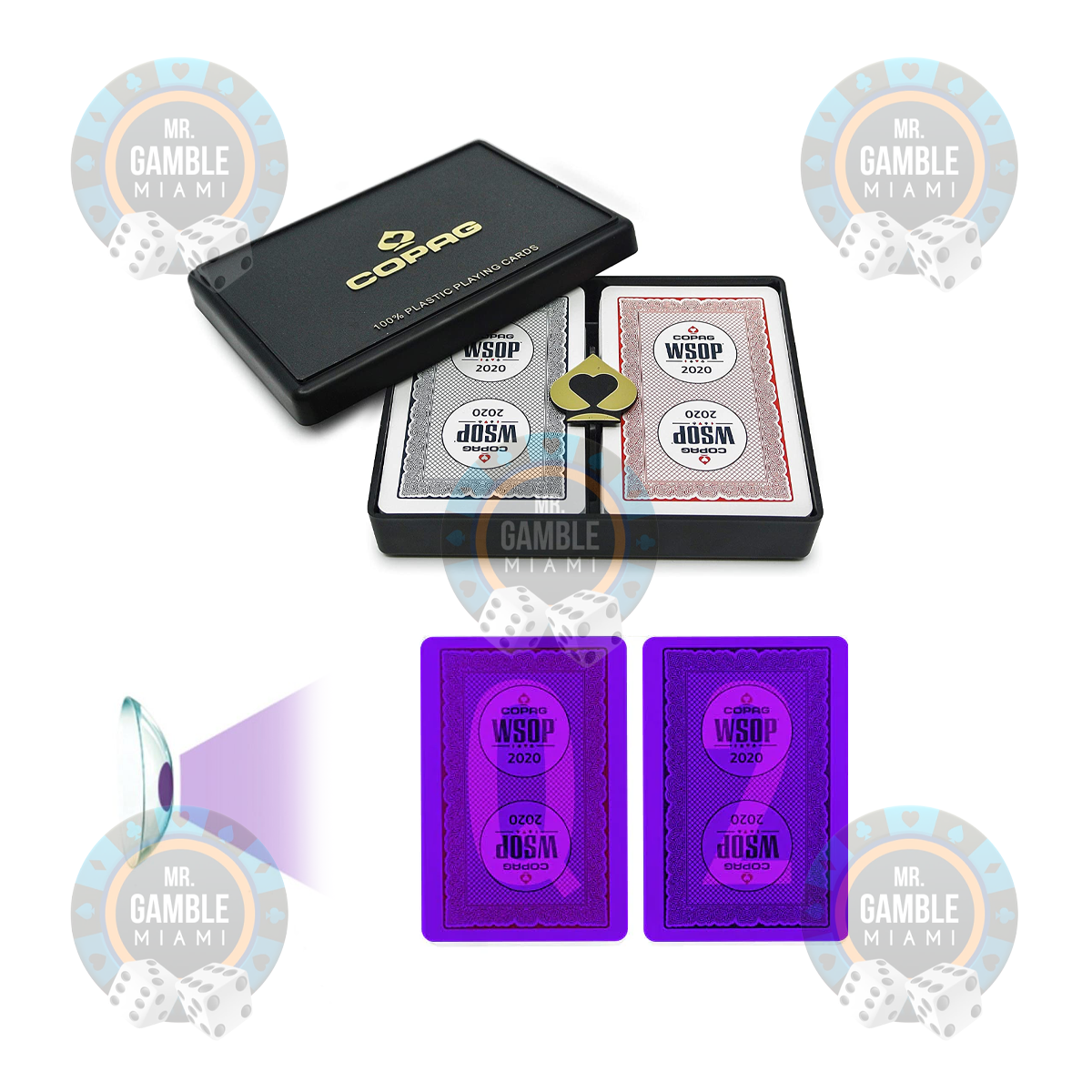 UV MARKED CARDS COPAG WSOP 2020 BRIDGE SIZE REGULAR