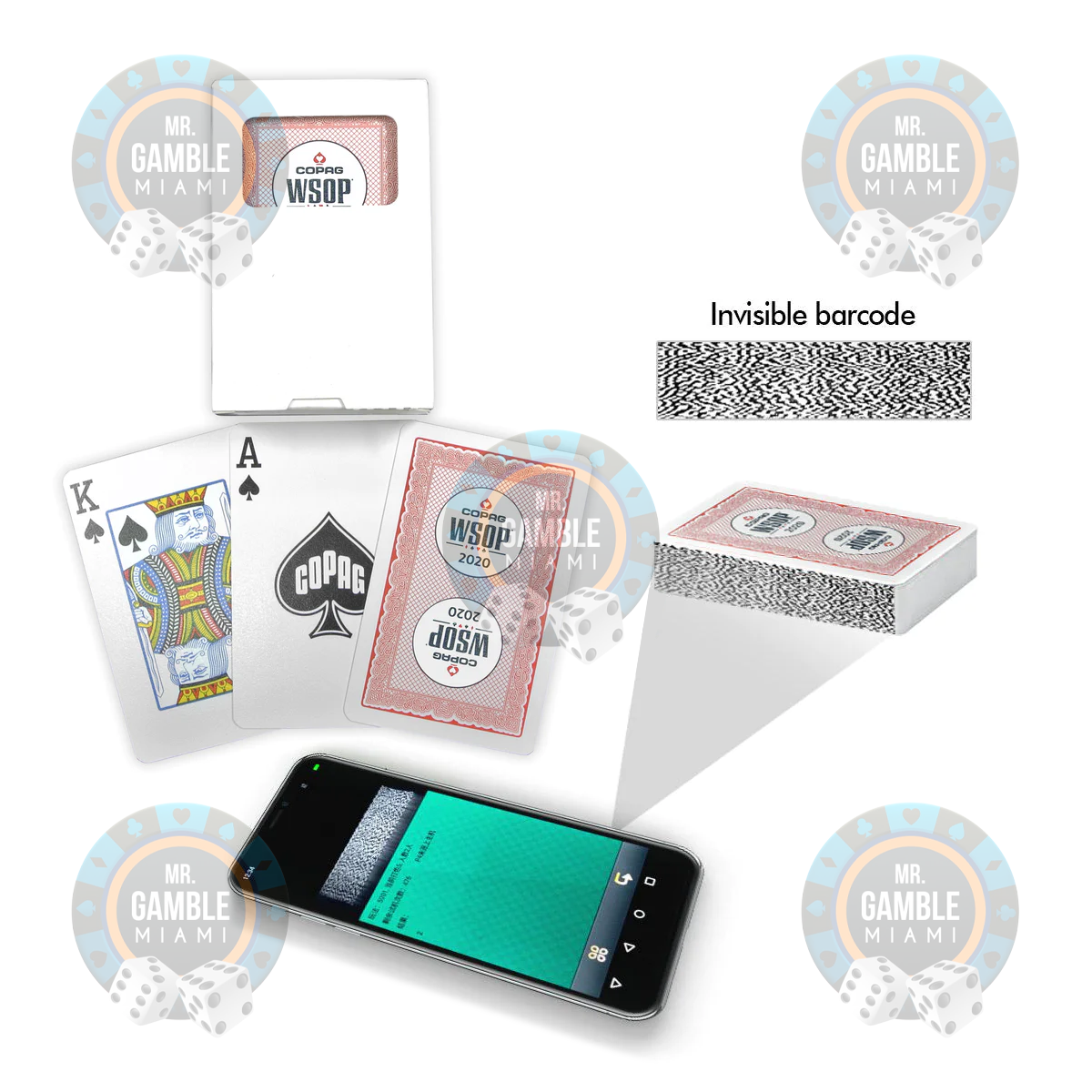 BARCODE MARKED CARDS COPAG WSOP 2020 BRIDGE SIZE REGULAR
