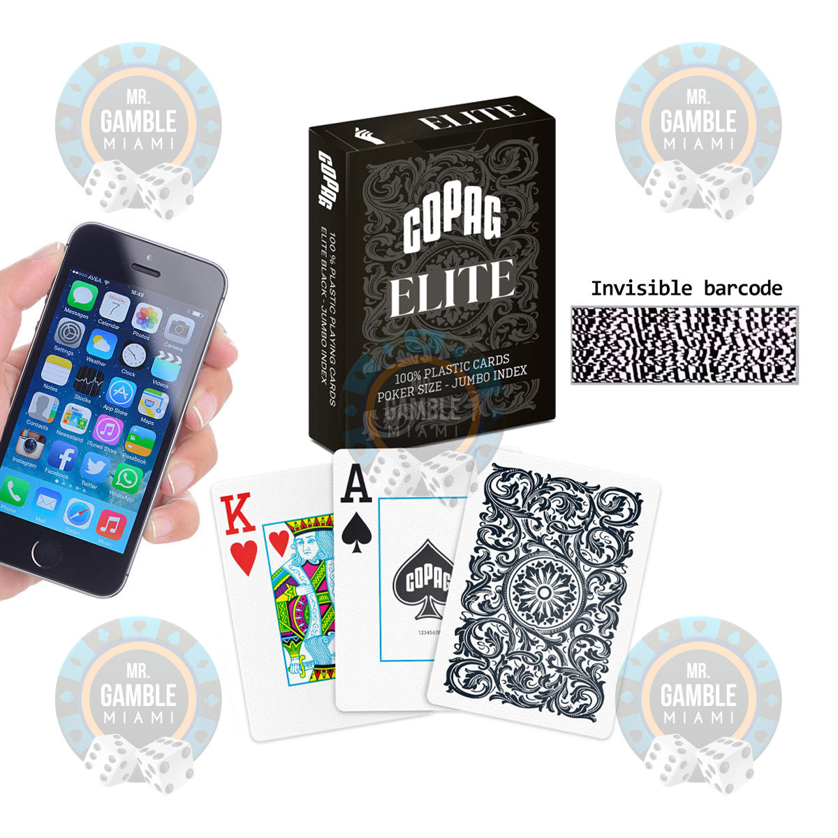 Martin Kabrhel's Choice: Barcode Marked Cards for Poker Cheating | Copag Elite Jumbo | poker cheating devices