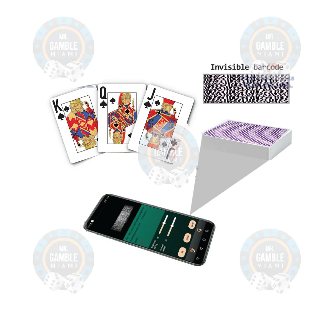 BARCODE MARKED CARDS FADED SPADE 3.0 BRIDGE JUMBO