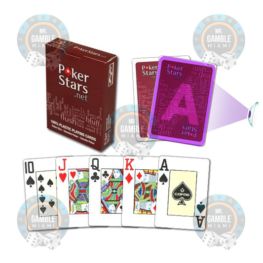 POKER STARS Marked Cards | UV Contact Lenses & Sunglasses Compatible
