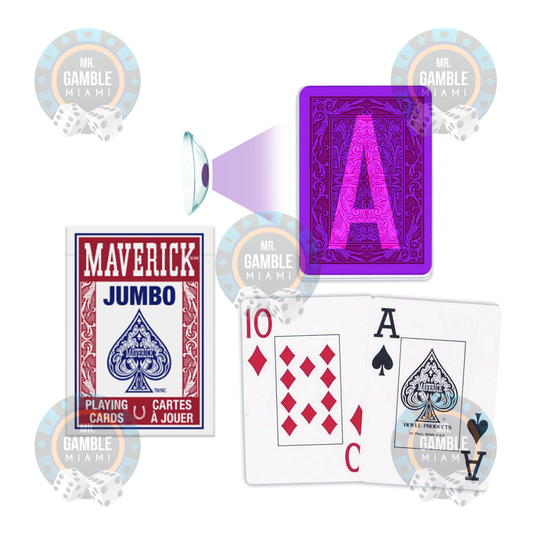 Maverick Jumbo UV Marked Cards for Poker Cheating | Buy Marked Playing Cards