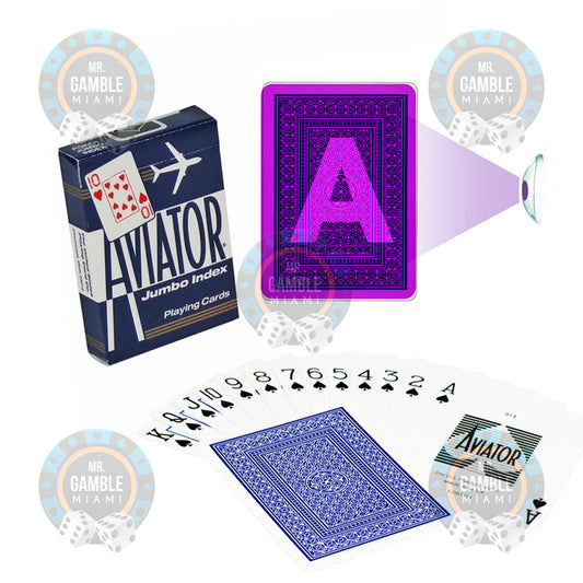 AVIATOR JUMBO UV Marked Cards | Poker Cheating Devices