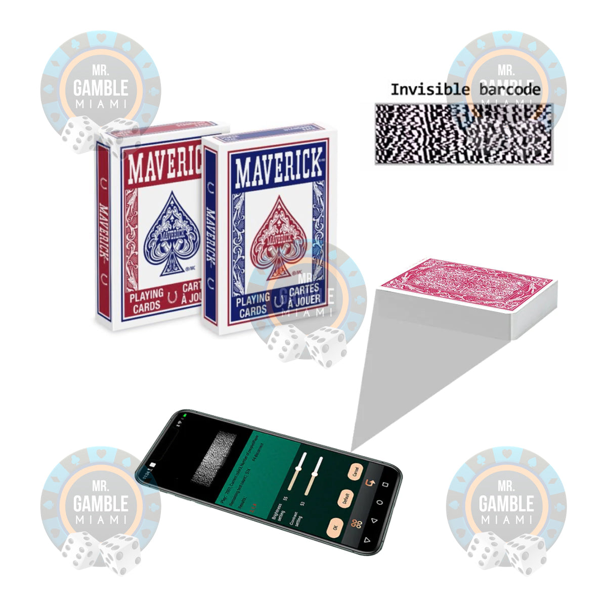 Barcode Marked Cards Maverick Regular - Martin Kabrhel's Choice for PPPoker Cheat and Poker Cheating Devices