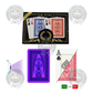 UV marked playing cards featuring Da Vinci Ruote Poker Jumbo design - discreetly marked for poker cheating device