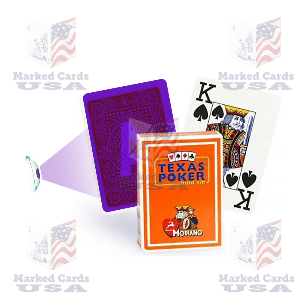 UV MARKED CARDS MODIANO TEXAS POKER JUMBO