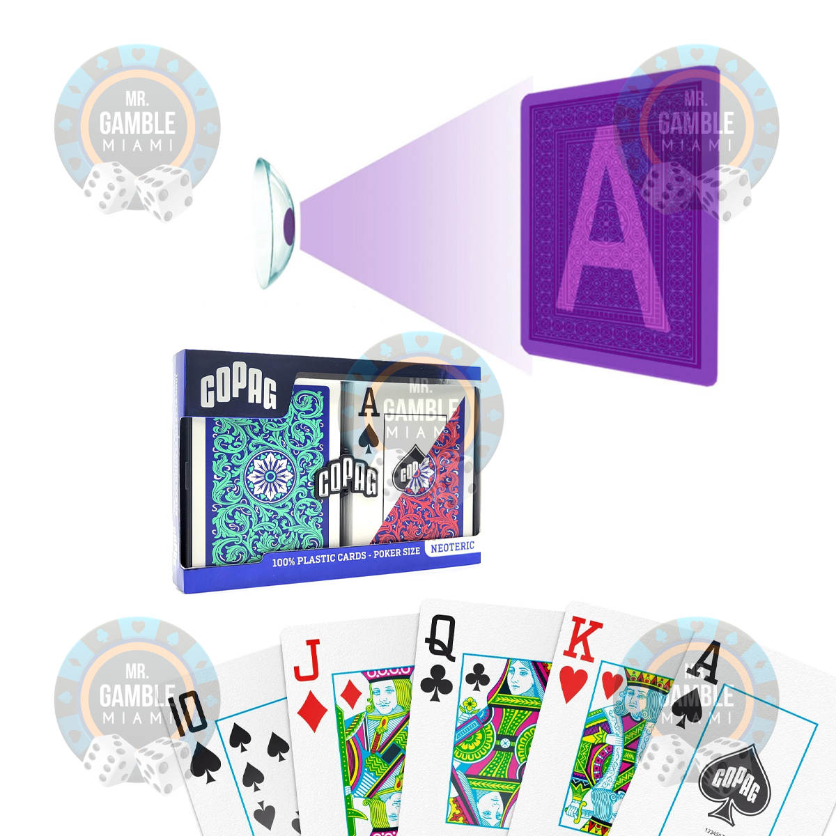 Copag Neoteric Poker Size Jumbo UV Marked Cards |poker  Cheating Devices