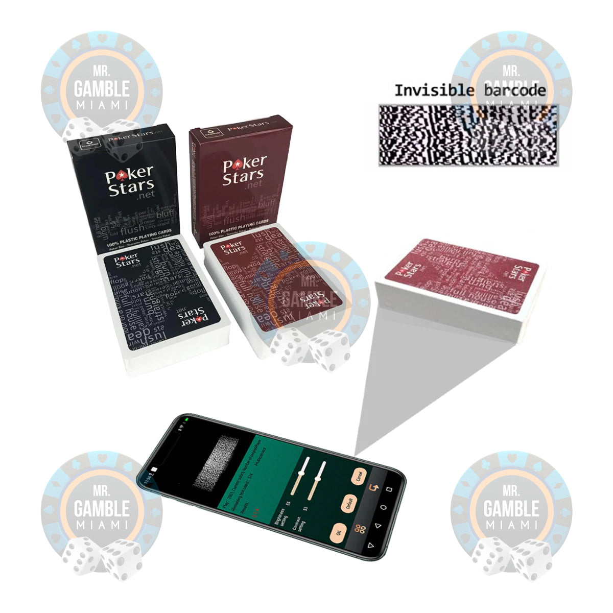 BARCODE MARKED CARDS POKER STARS | POKER CHEATING DEVICES