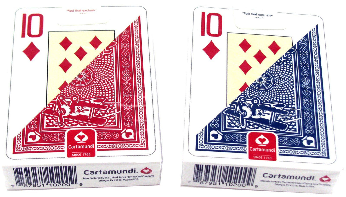 ACE GIANT FACE Marked Playing Cards for Poker Cheating Devices - Shown in a deck arrangement with specialized marking, perfect for poker and magic tricks.