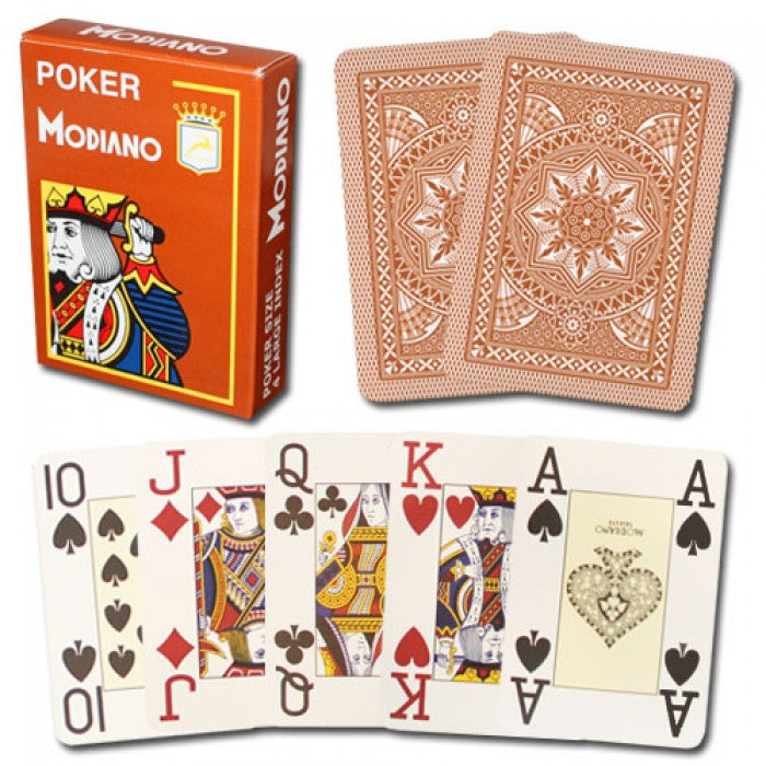Barcode Marked Cards MODIANO CRISTALLO POKER 4 PIP JUMBO - Martin Kabrhel's Choice for Poker Cheating Devices